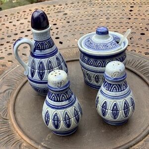 Vtg MR Marzi Remy Condiment Set